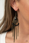 Paparazzi Floating on HEIR Earrings Brass