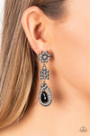 Paparazzi Floral Fantasy Earrings Black