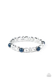 Paparazzi Frosted Finery Bracelet Blue