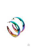 Paparazzi Futuristic Flavor Earrings Multi (Oil Spill)