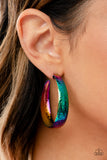 Paparazzi Futuristic Flavor Earrings Multi (Oil Spill)