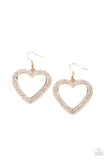 Paparazzi GLISTEN To Your Heart Earrings Gold