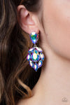 Paparazzi Galactic Go-Getter Earrings Multi (Iridescent)