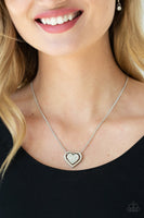 Paparazzi Game, Set, MATCHMAKER Necklace White