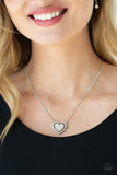 Paparazzi Game, Set, MATCHMAKER Necklace White