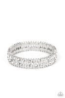 Paparazzi Generational Glimmer Bracelet White