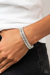 Paparazzi Generational Glimmer Bracelet White