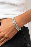 Paparazzi Generational Glimmer Bracelet White