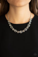 Paparazzi Girls Gotta Glow Necklace Silver