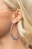 Paparazzi Glamour Graduate Earrings Silver