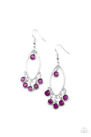 Paparazzi Glassy Grotto Earrings Purple