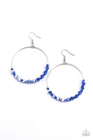 Paparazzi Glimmering Go-Getter Earrings Blue