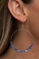 Paparazzi Glimmering Go-Getter Earrings Blue