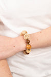 Paparazzi Happily Homespun Bracelet Brown