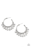 Paparazzi Happy Independence Day Earrings Silver