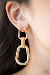 Paparazzi Harmonic Hardware Earrings Gold