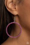 Paparazzi Head-Turning Halo Earrings Pink