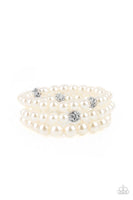 Paparazzi Here Comes The Heiress Bracelet White