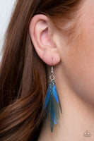 Paparazzi Holographic Glamour Earrings Blue