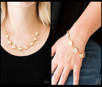 Paparazzi The Imperfectionist Necklace Gold & Perfect Imperfection Bracelet Gold