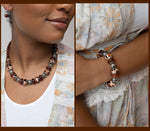 Paparazzi Warped Whimsicality Necklace Brown & Warped Wayfarer Bracelet Brown