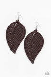 Paparazzi Amazon Zen Earrings Brown - Glitz By Lisa 