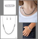 Paparazzi Artisanal Affluence Necklace Silver & Metro Metalsmith Bracelet Silver