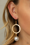 Paparazzi Soho Solo Earrings Gold - Glitz By Lisa 