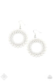 Paparazzi Pearly Poise Earrings White - Glitz By Lisa 