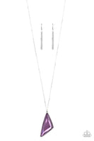 Paparazzi Ultra Sharp Necklace Purple - Glitz By Lisa 