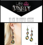 Paparazzi Metro Momentum Earrings Multi (Oil Spill)