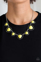 Paparazzi Make A Point Necklace Yellow - Glitz By Lisa 