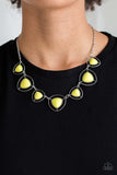 Paparazzi Make A Point Necklace Yellow - Glitz By Lisa 