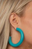 Paparazzi I WOOD Walk 500 Miles Earrings Blue