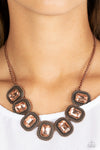 Paparazzi Iced Iron Necklace Copper