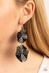 Paparazzi In Your Wildest FAN-tasy Earrings Black