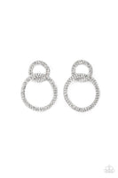 Paparazzi Intensely Icy Earrings Black