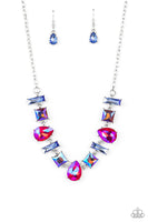 Paparazzi Interstellar Ice Necklace Pink