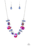 Paparazzi Interstellar Ice Necklace Pink