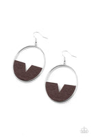 Paparazzi Island Breeze Earrings Brown