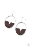 Paparazzi Island Breeze Earrings Brown