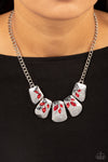 Paparazzi Jubilee Jingle Necklace Red