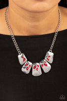 Paparazzi Jubilee Jingle Necklace Red