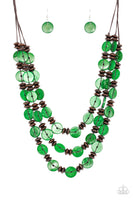 Paparazzi Key West Walkabout Necklace Green