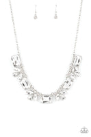 Paparazzi Long Live Sparkle Necklace White