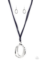 Paparazzi Long OVAL-due Necklace Blue