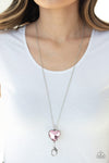 Paparazzi Lovely Luminosity Necklace Pink (Lanyard)