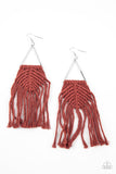 Paparazzi Macrame Jungle Earrings Brown