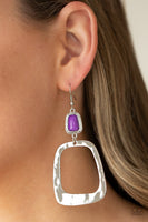 Paparazzi Material Girl Mod Earrings Purple