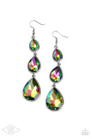 Paparazzi Metro Momentum Earrings Multi (Oil Spill)